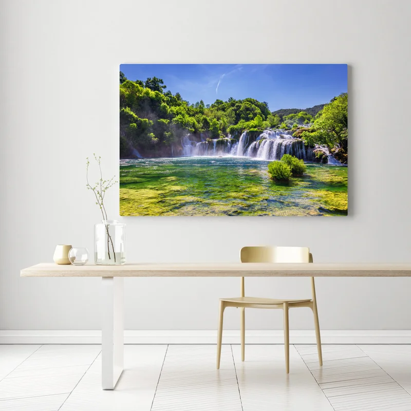 Leinwandbild Skradinski Buk wasserfall im Krka Nationalpark Leinwandbild Skradinski Buk wasserfall im Krka Nationalpark
