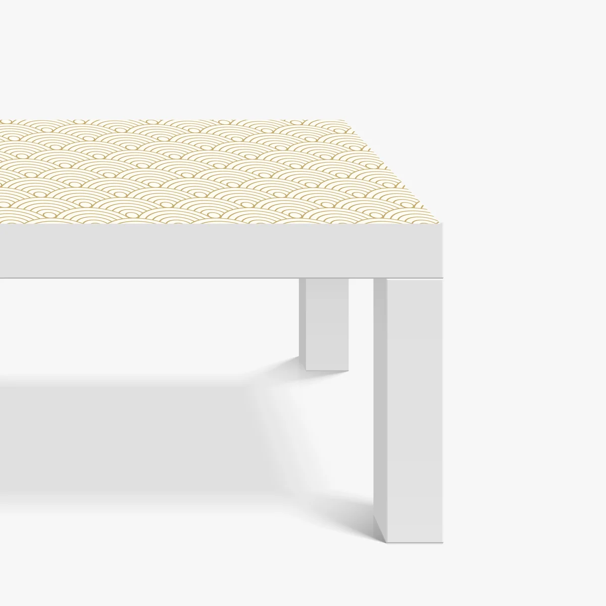 Tischaufkleber und Schreibtischaufkleber goldenes seigaiha wellenmuster Tischaufkleber und Schreibtischaufkleber goldenes seigaiha wellenmuster