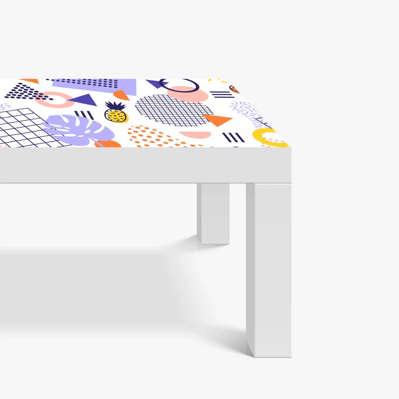 Tischaufkleber und Schreibtischaufkleber verspieltes tropisches geometrisches muster