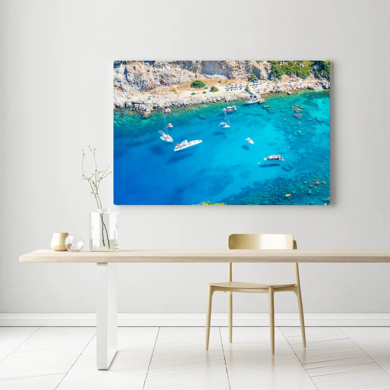 Leinwandbild luftaufnahme der Anthony Quinn Bucht, Rhodos Leinwandbild luftaufnahme der Anthony Quinn Bucht, Rhodos