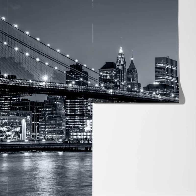 Fototapete New York skyline bei nacht Fototapete New York skyline bei nacht