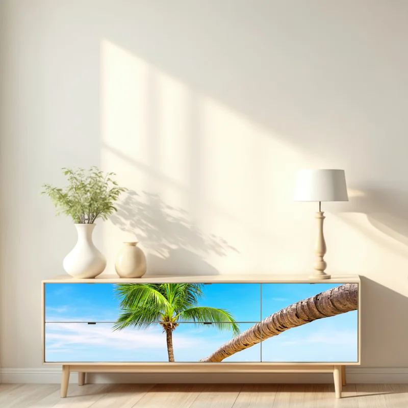 Repositionierbarer Aufkleber tropische palme in Punta Cana