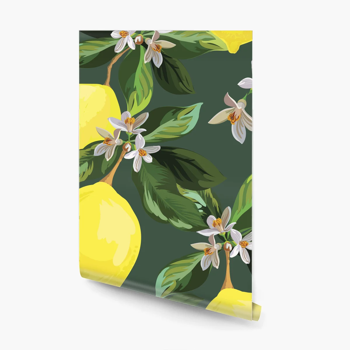 Fototapete botanisches zitronenmuster Fototapete botanisches zitronenmuster