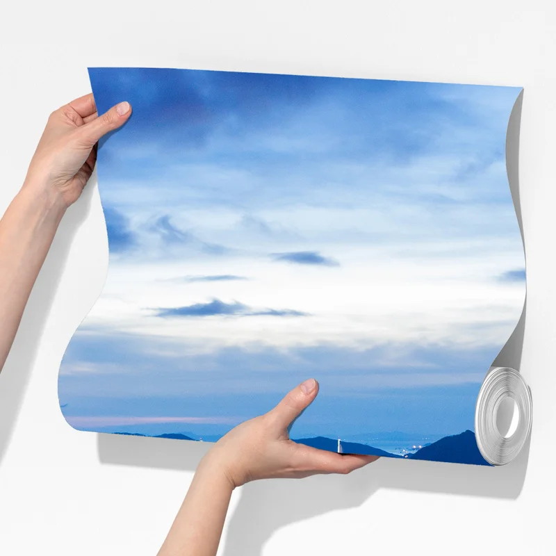 Fototapete Hongkong skyline über Mong Kok bei dämmerung Fototapete Hongkong skyline über Mong Kok bei dämmerung