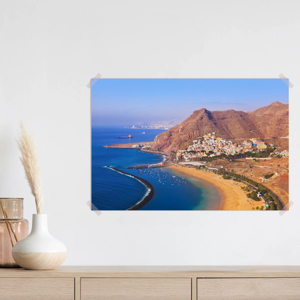 Poster strandmotiv Playa de Las Teresitas, Teneriffa Poster strandmotiv Playa de Las Teresitas, Teneriffa