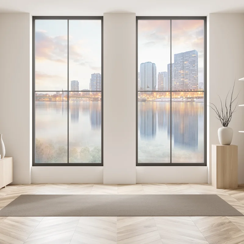 Fensteraufkleber Paris skyline bei sonnenuntergang mit Eiffelturm