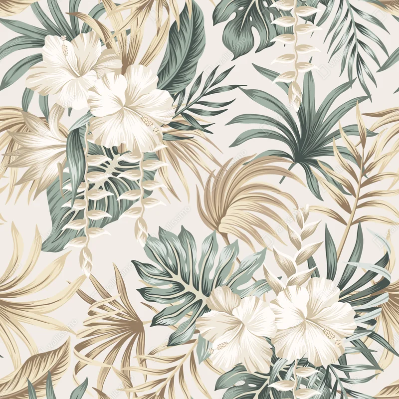 Schrankaufkleber zartes tropisches hibiskusmotiv Schrankaufkleber zartes tropisches hibiskusmotiv