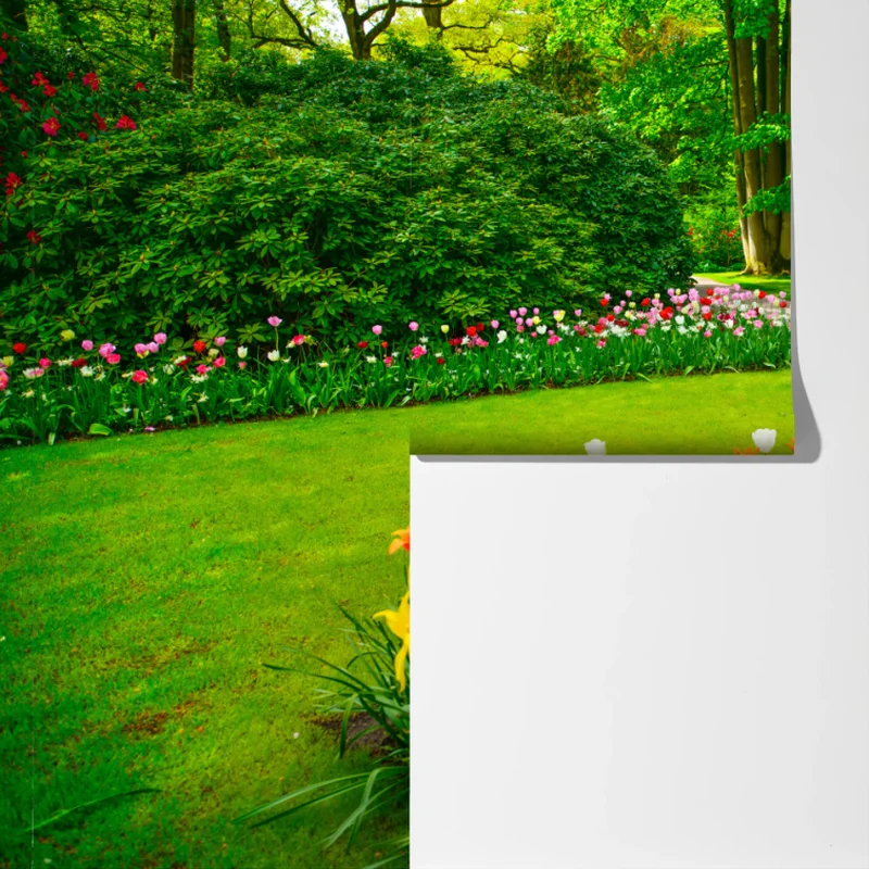 Fototapete lebendiger tulpengarten in Keukenhof Fototapete lebendiger tulpengarten in Keukenhof