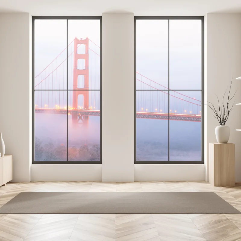 Fensteraufkleber Golden Gate brücke im nebel