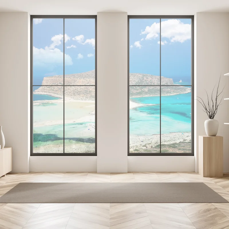 Fensteraufkleber Balos strand und türkislagune