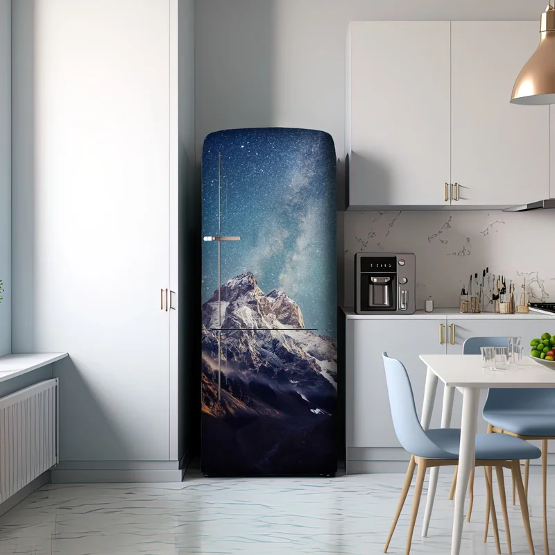 Kühlschrankaufkleber sternennacht über Ushba Kühlschrankaufkleber sternennacht über Ushba