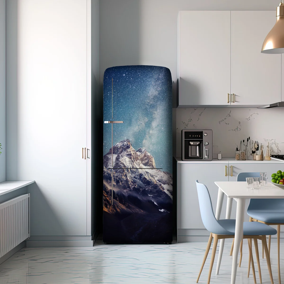 Kühlschrankaufkleber sternennacht über Ushba Kühlschrankaufkleber sternennacht über Ushba
