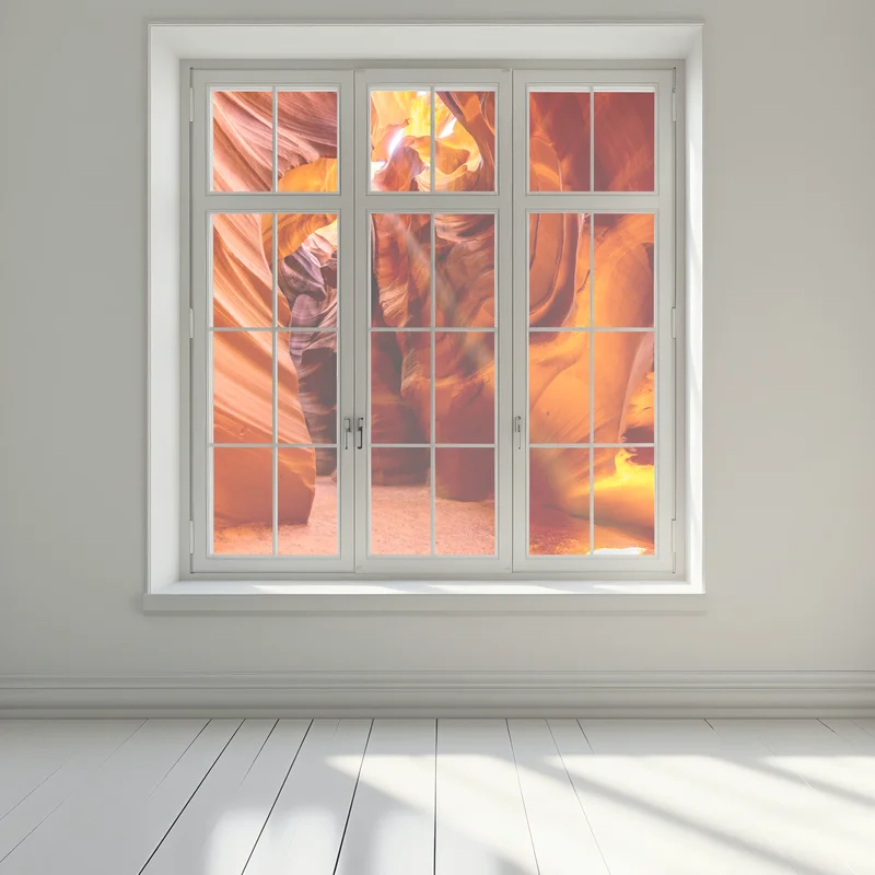 Fensteraufkleber Antelope Canyon licht und geschwungene sandsteinformen