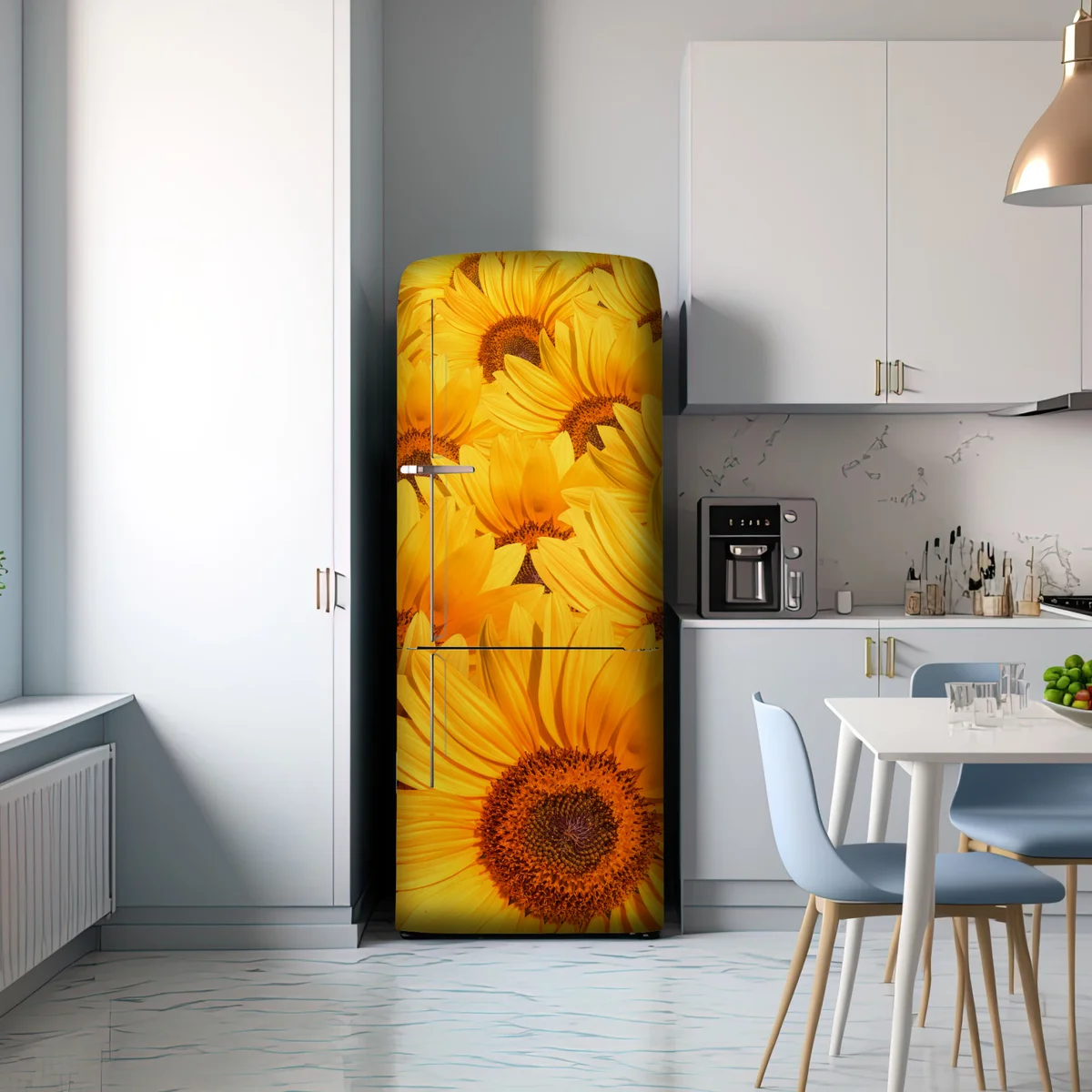 Kühlschrankaufkleber goldenes sonnenblumenfeld Kühlschrankaufkleber goldenes sonnenblumenfeld