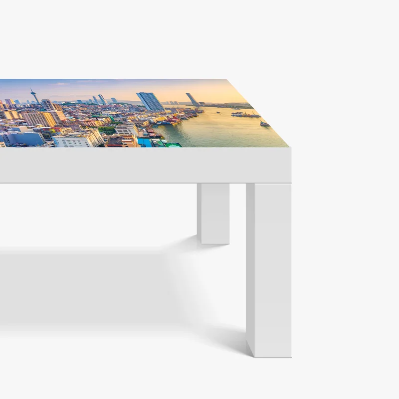 Tischaufkleber und Schreibtischaufkleber Macau skyline bei sonnenuntergang