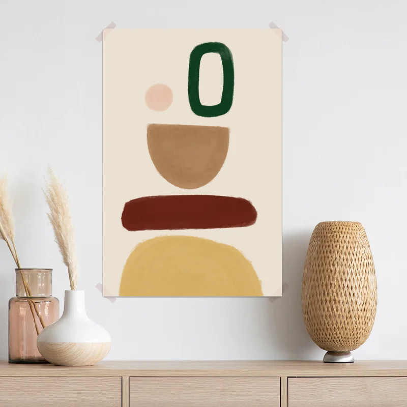 Poster gestapelte organische formen • Poster bei Wallnifity® Poster gestapelte organische formen • Poster bei Wallnifity®