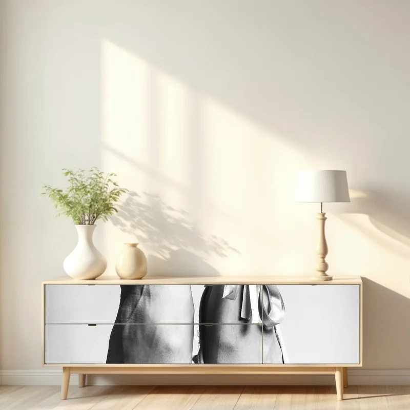 Repositionierbarer Aufkleber ballettspitze in anmut Repositionierbarer Aufkleber ballettspitze in anmut