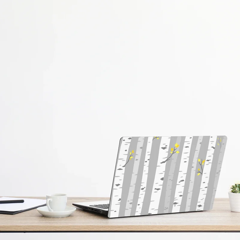 Naklejka na laptopa skandynawski las brzóz Naklejka na laptopa skandynawski las brzóz