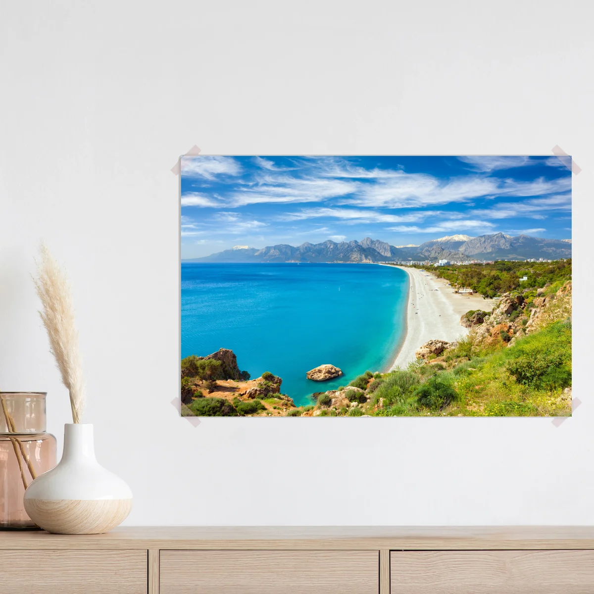 Poster ruhiger strand von Konyaalti, Antalya Poster ruhiger strand von Konyaalti, Antalya