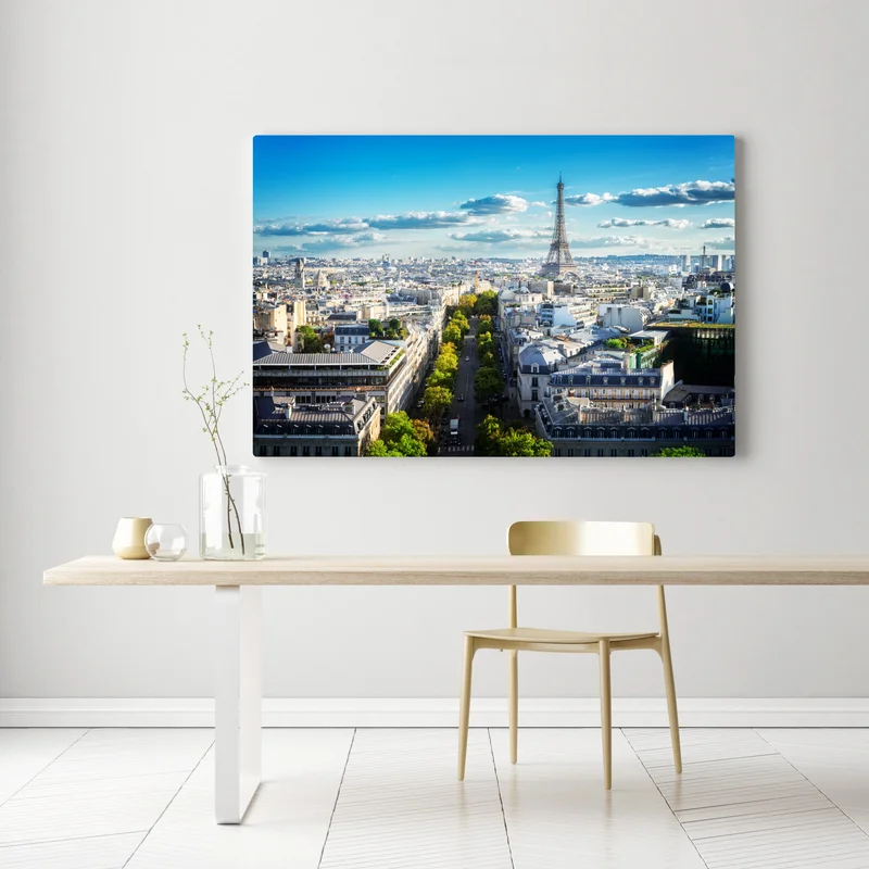 Leinwandbild panorama von Paris mit dem Eiffelturm Leinwandbild panorama von Paris mit dem Eiffelturm