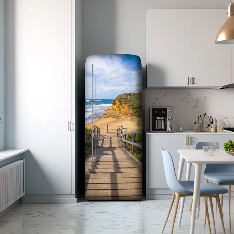 Kühlschrankaufkleber weg zum Bells Beach küstenpanorama