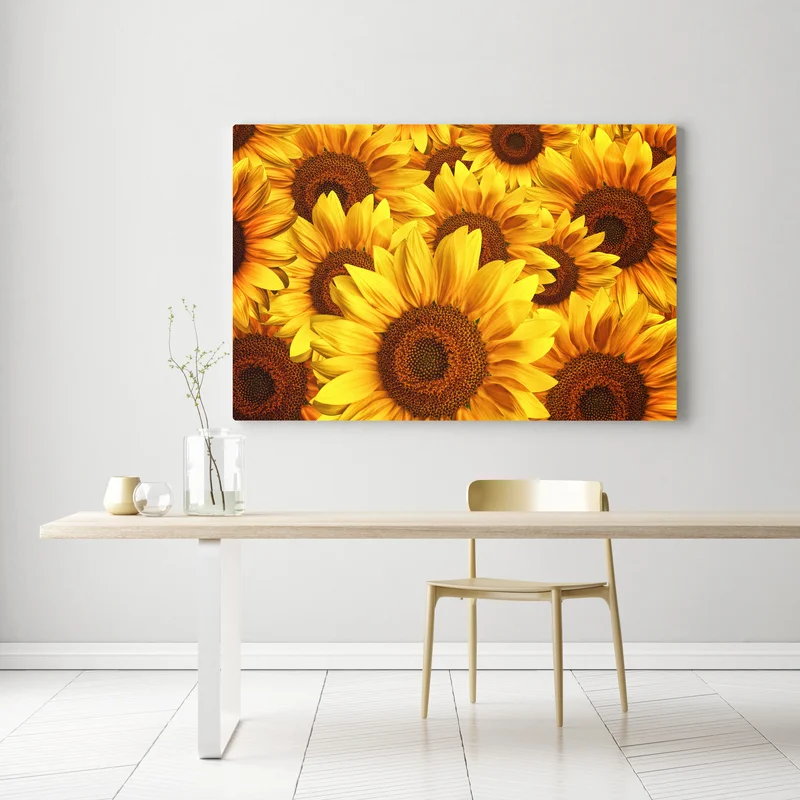 Leinwandbild goldene sonnenblumen Leinwandbild goldene sonnenblumen