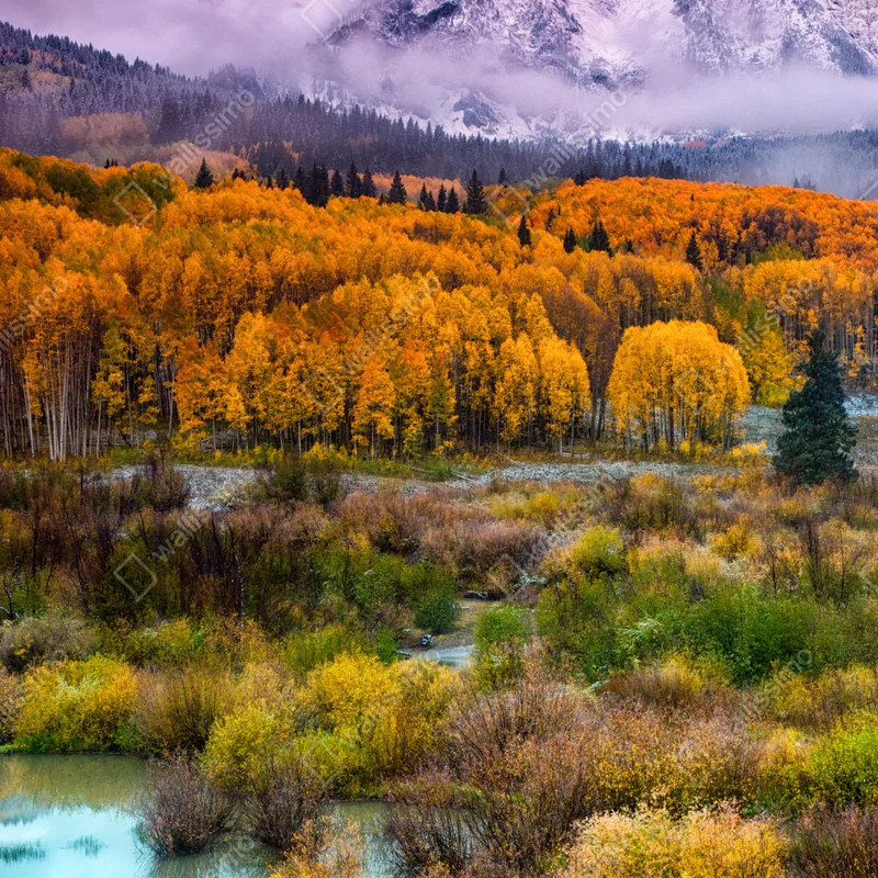 Fensteraufkleber rosafarbener sonnenaufgang über East Beckwith Mountain Fensteraufkleber rosafarbener sonnenaufgang über East Beckwith Mountain