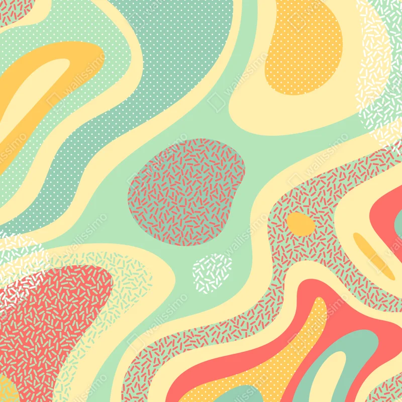 Naklejka na okno pastelowy organiczny wzór abstrakcyjny Naklejka na okno pastelowy organiczny wzór abstrakcyjny