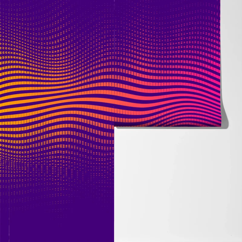 Fototapeta żywy gradient falowy wzór Fototapeta żywy gradient falowy wzór