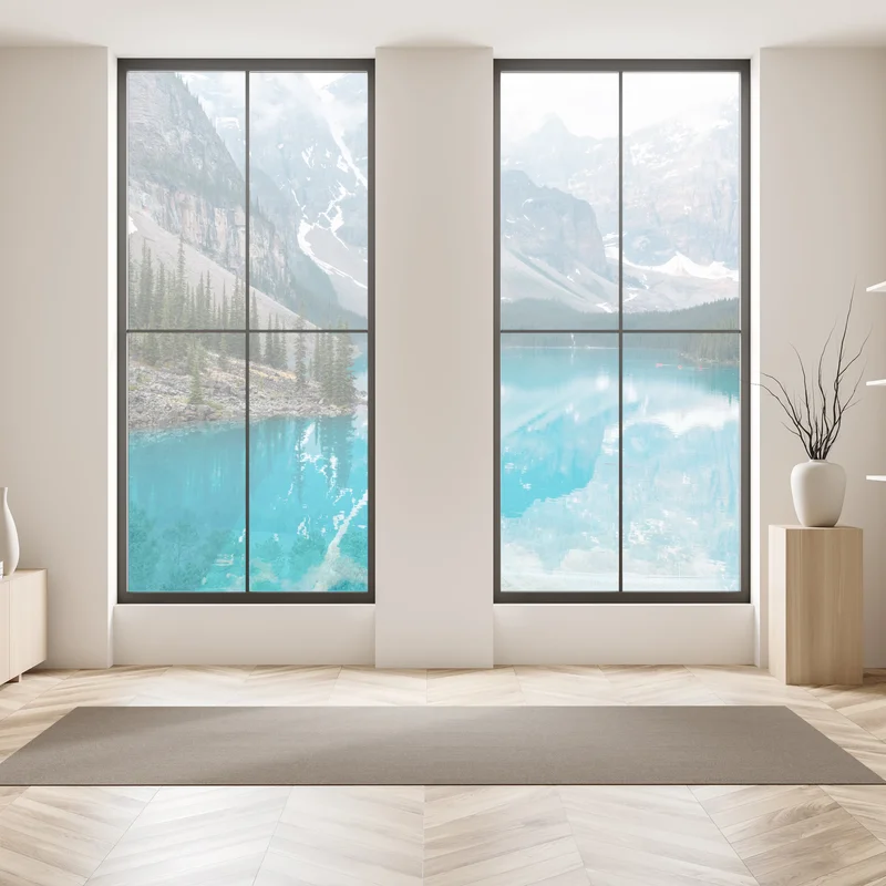 Fensteraufkleber türkissee moraine im Banff Fensteraufkleber türkissee moraine im Banff