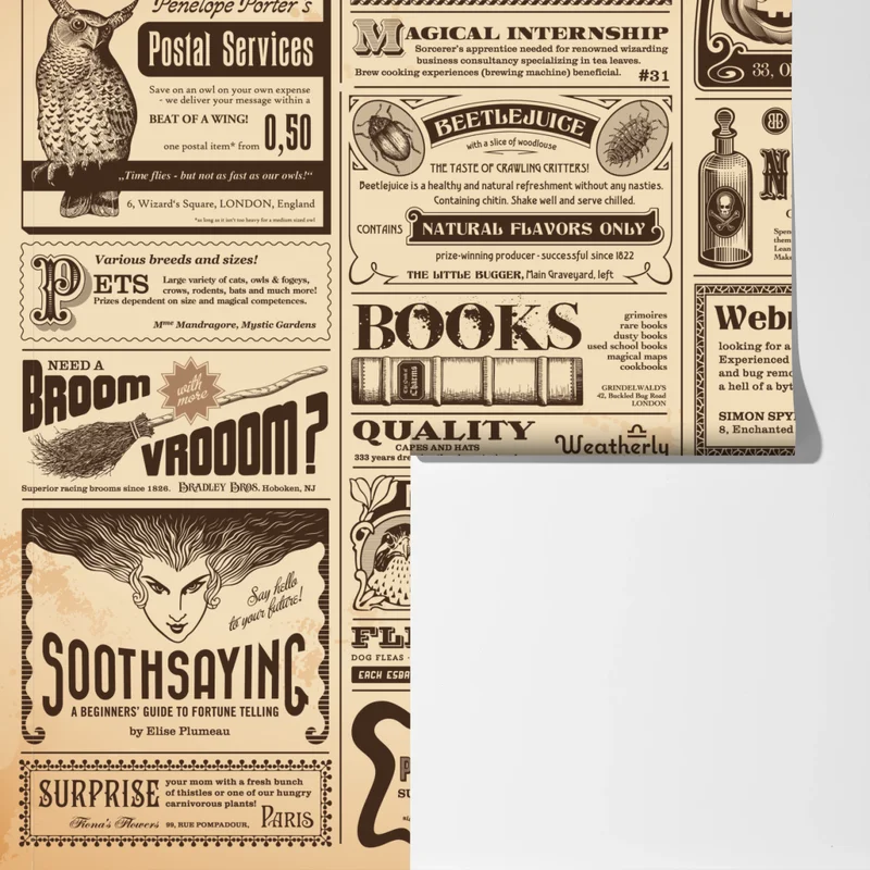 Fototapete collage alter magischer anzeigen Fototapete collage alter magischer anzeigen