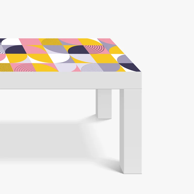 Tischaufkleber und Schreibtischaufkleber pastell geometrisches muster