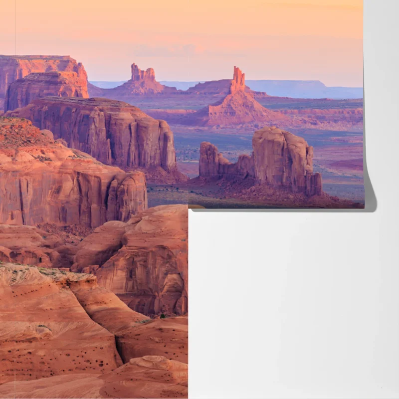 Fototapete Monument Valley wüsten sonnenuntergang panorama Fototapete Monument Valley wüsten sonnenuntergang panorama