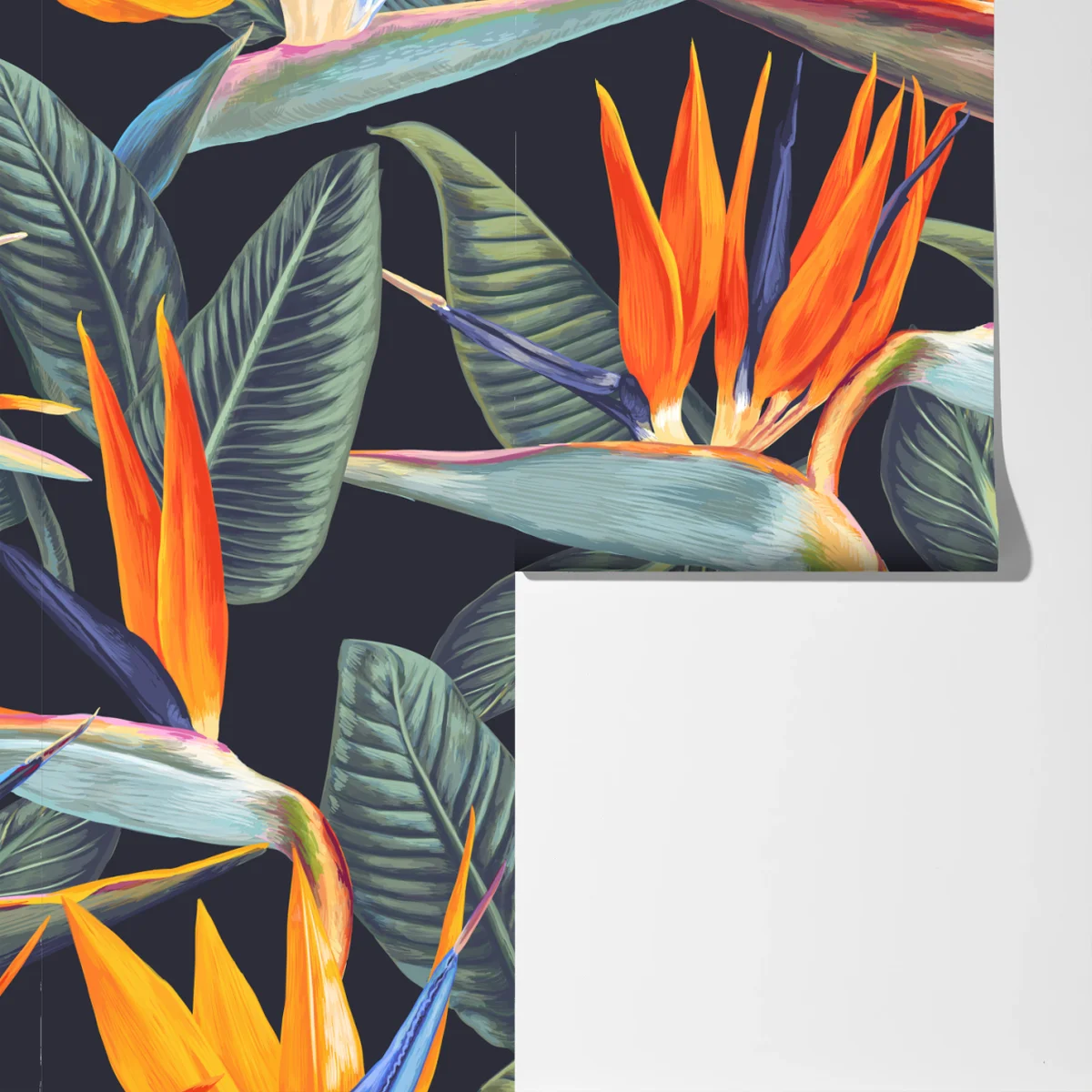 Fototapete tropisches muster mit strelitzien Fototapete tropisches muster mit strelitzien