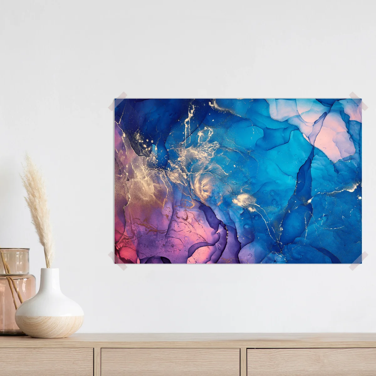 Poster blaue marmorierte alkoholtinten abstraktion Poster blaue marmorierte alkoholtinten abstraktion