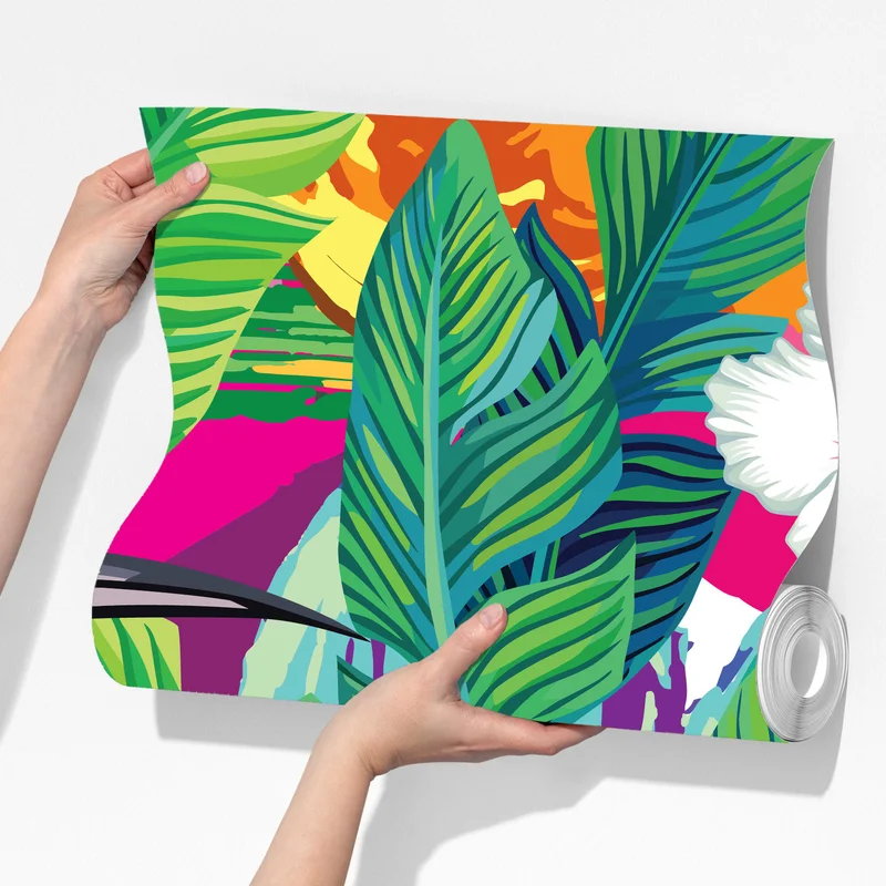 Fototapete leuchtende tropische vögel im dschungel Fototapete leuchtende tropische vögel im dschungel