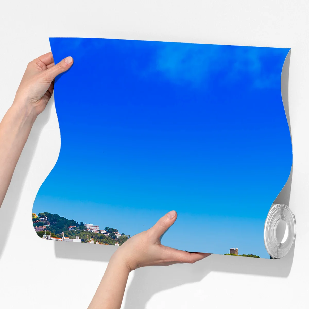 Fototapete sonniges mediterranes küstendorf Fototapete sonniges mediterranes küstendorf