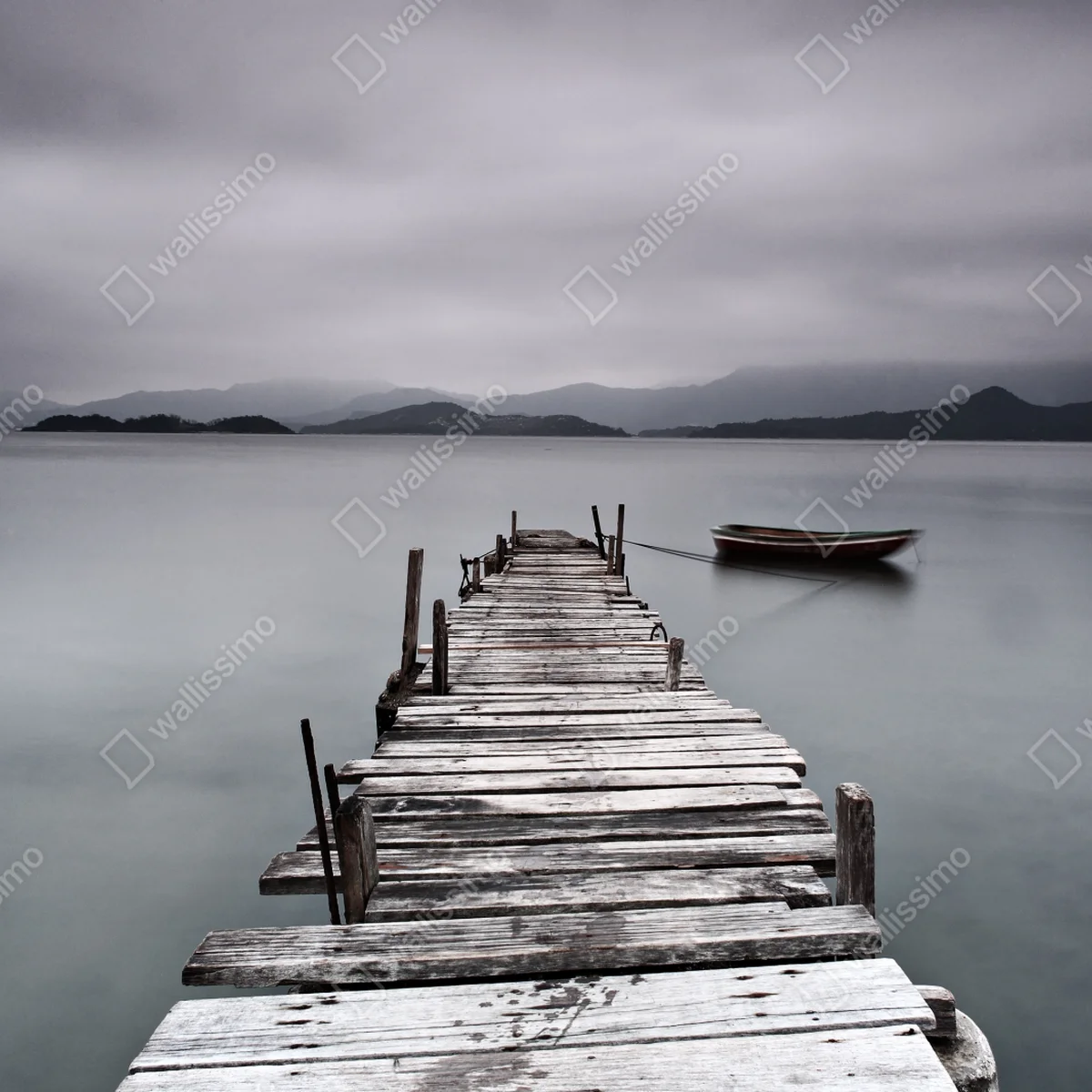 Leinwandbild ruhige seebrücke über stillem meer Leinwandbild ruhige seebrücke über stillem meer
