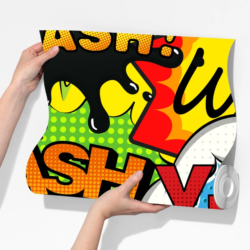 Fototapeta komiksowy pop-art wybuch kolorów Fototapeta komiksowy pop-art wybuch kolorów