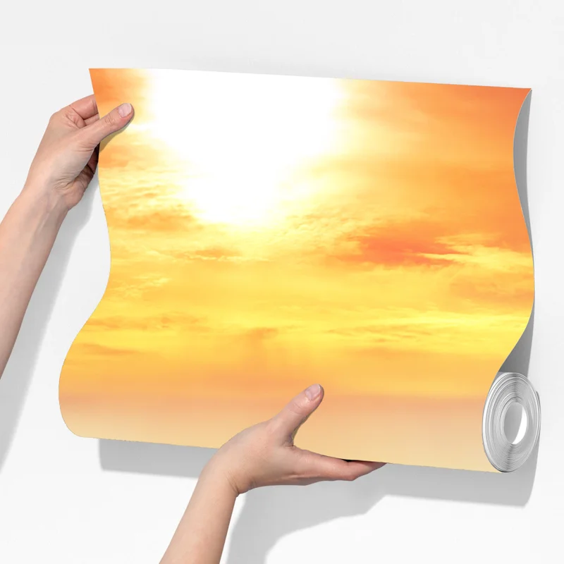 Fototapete sonnenuntergang über Park Güell in Barcelona Fototapete sonnenuntergang über Park Güell in Barcelona