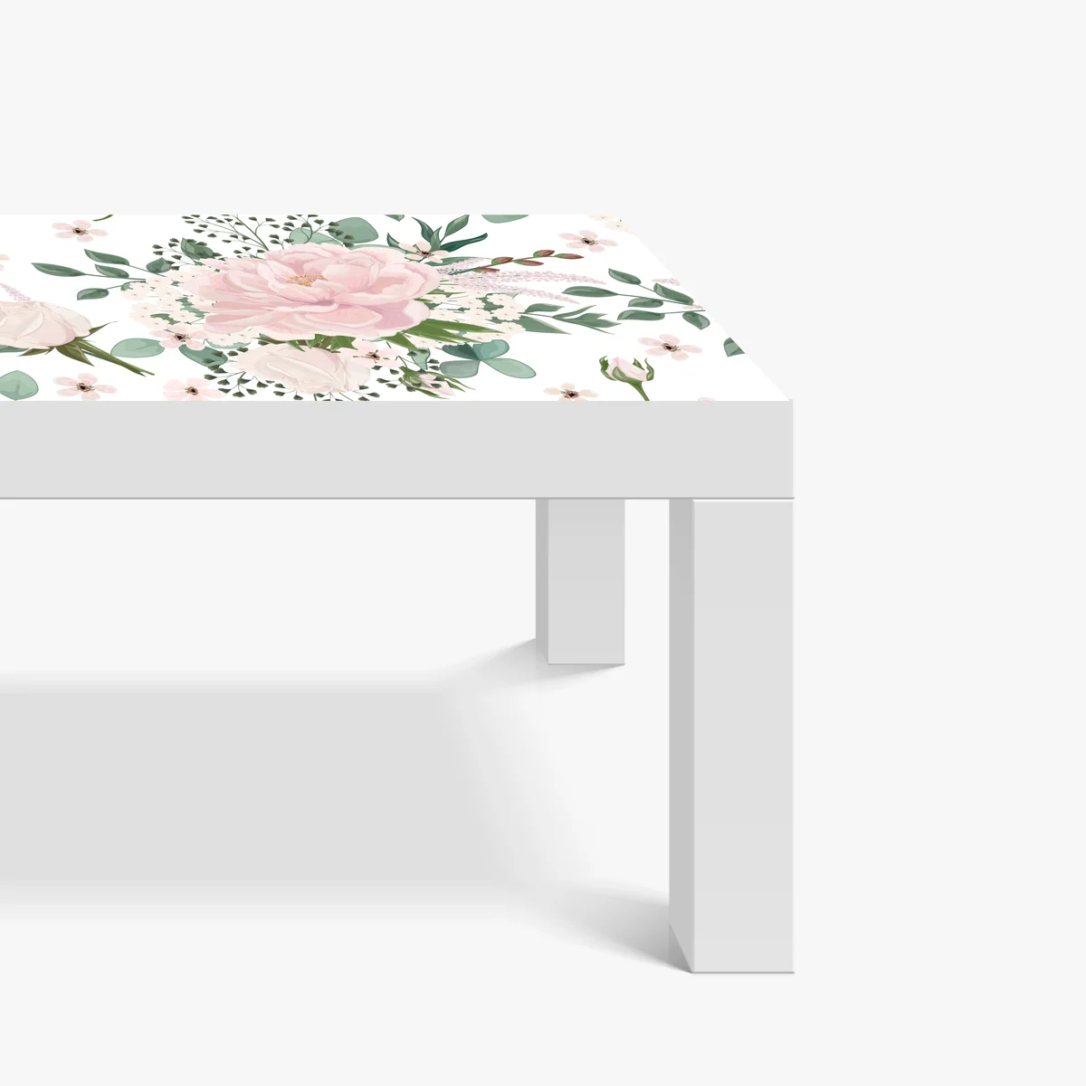 Tischaufkleber und Schreibtischaufkleber zartes rosa pfingstrosenmuster Tischaufkleber und Schreibtischaufkleber zartes rosa pfingstrosenmuster