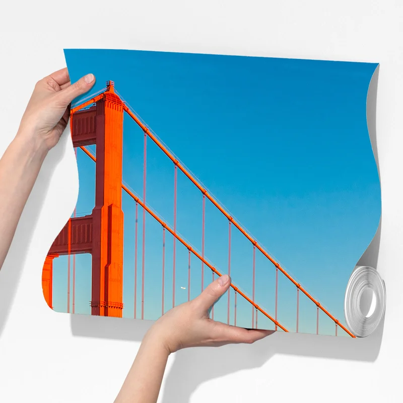 Fototapete Golden Gate bei sonnenuntergang Fototapete Golden Gate bei sonnenuntergang