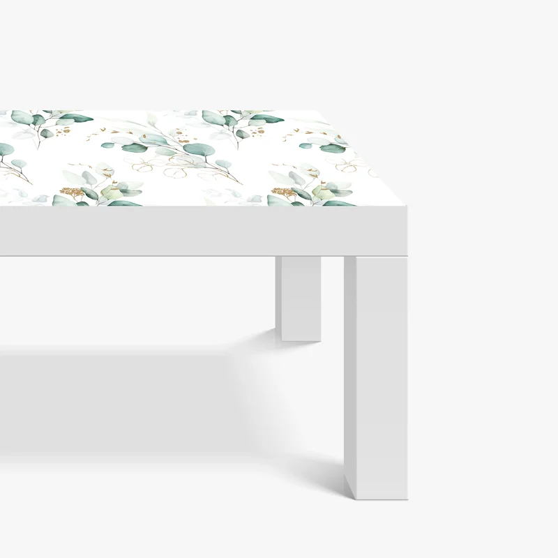 Tischaufkleber und Schreibtischaufkleber eukalyptus aquarell muster in grüntönen Tischaufkleber und Schreibtischaufkleber eukalyptus aquarell muster in grüntönen