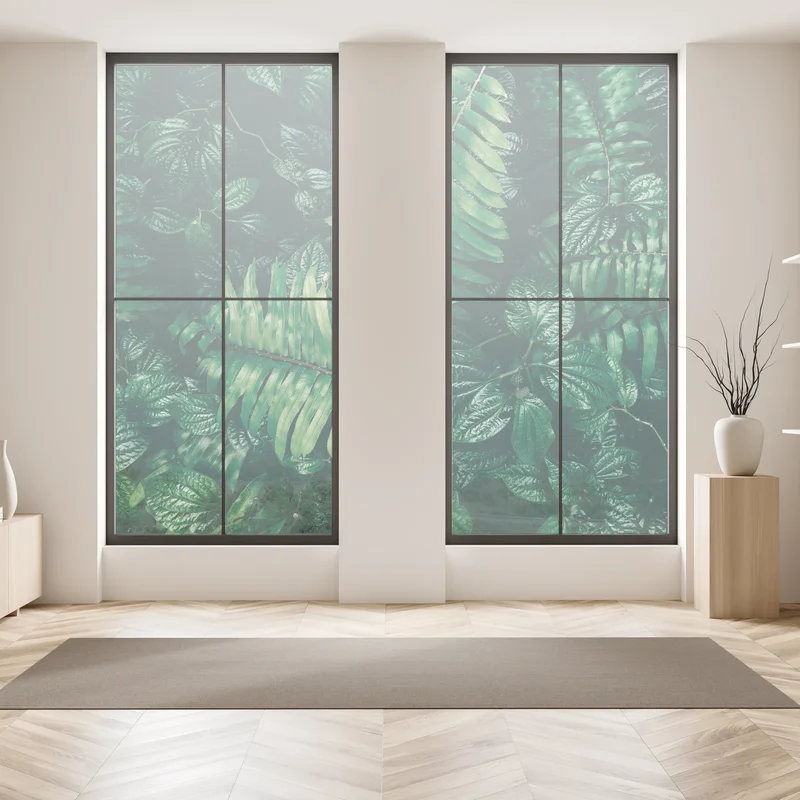 Fensteraufkleber üppige tropische blätter Fensteraufkleber üppige tropische blätter