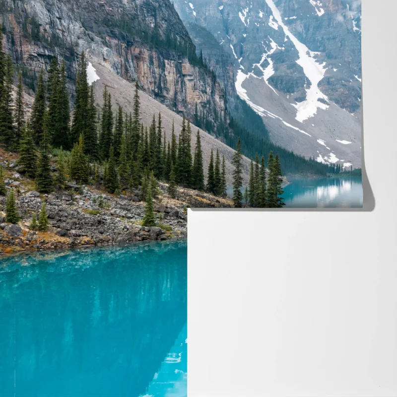 Fototapeta turkusowe jezioro moraine w Banff Fototapeta turkusowe jezioro moraine w Banff