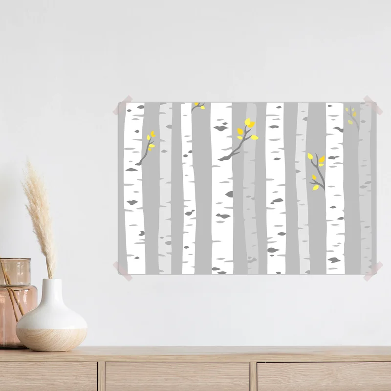 Poster skandinavischer birkenwald Poster skandinavischer birkenwald