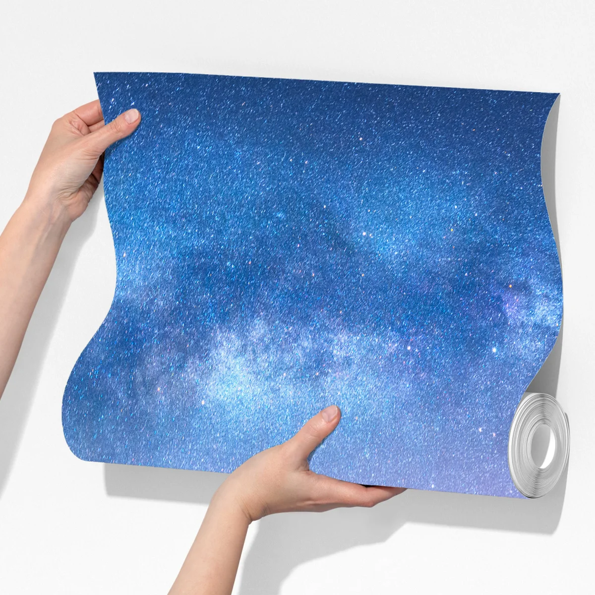 Fototapete ruhige arktische bergnacht unter der milchstraße Fototapete ruhige arktische bergnacht unter der milchstraße