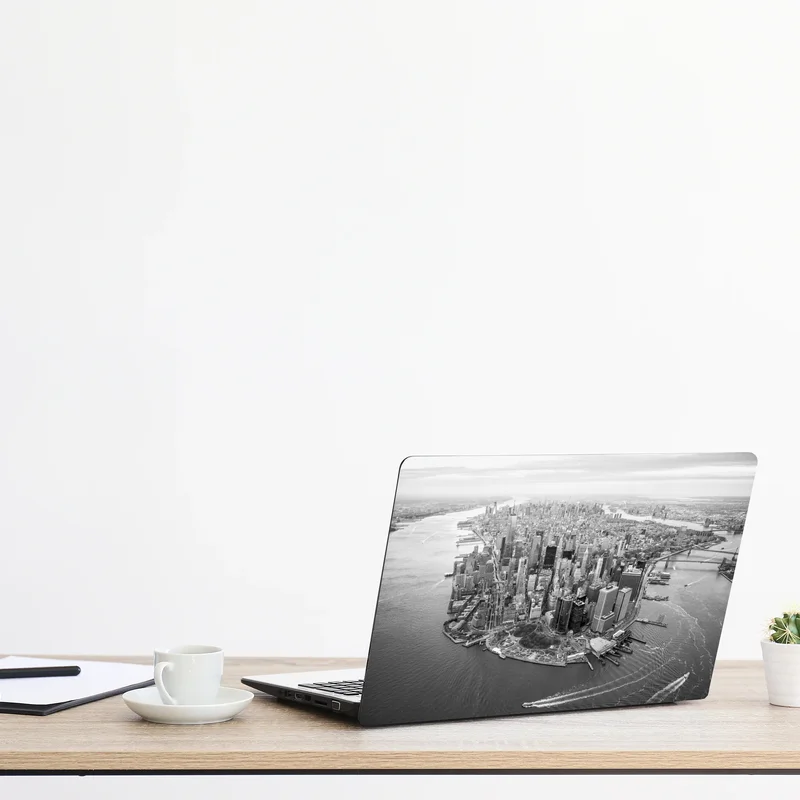 Laptop-Aufkleber Manhattan skyline aus der luft