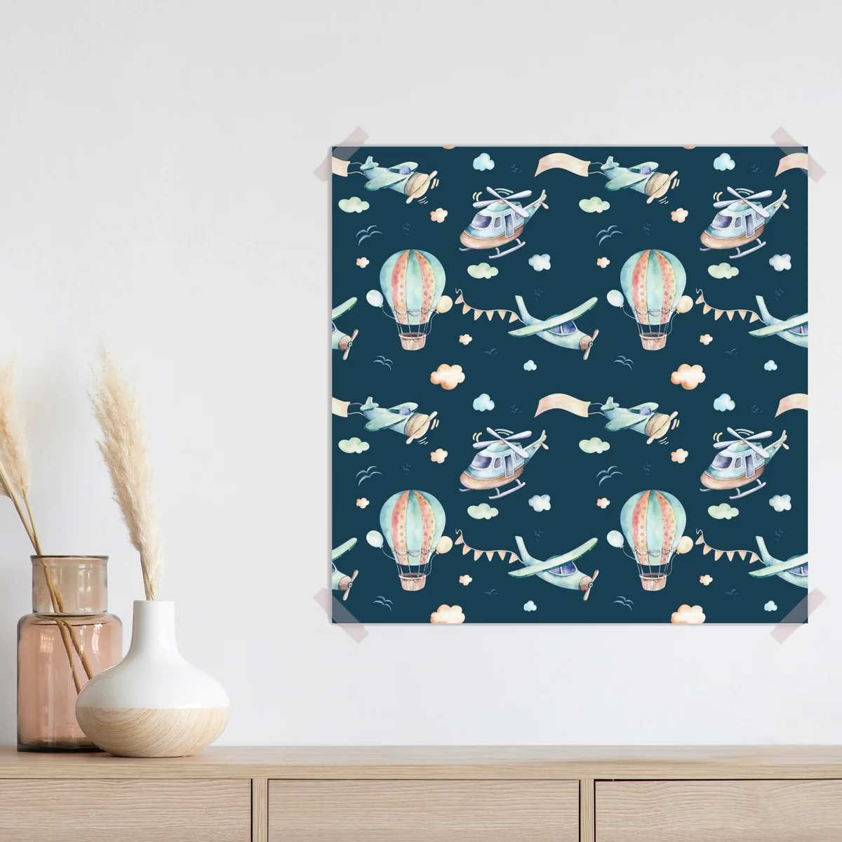 Poster märchenhimmel muster für kinderzimmer • Poster bei Wallnifity® Poster märchenhimmel muster für kinderzimmer • Poster bei Wallnifity®