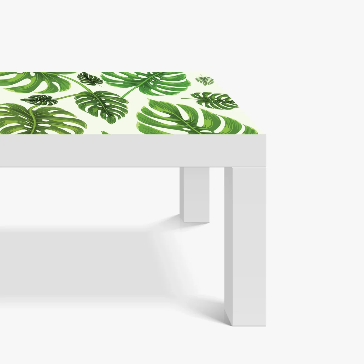 Tischaufkleber und Schreibtischaufkleber tropisches monstera-blattmuster Tischaufkleber und Schreibtischaufkleber tropisches monstera-blattmuster